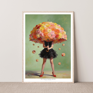 Kunstplakat - Umbrella Girl