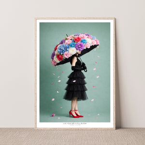 Kunstplakat - Live life in full bloom