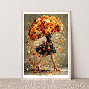 Kunstplakat - Live life in full bloom
