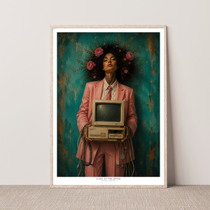 Kunstplakat - A Day at the Office