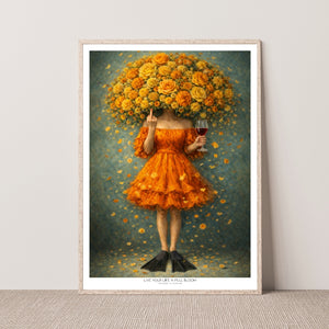 Kunstplakat - Live life in full bloom