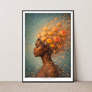 Kunstplakat - Live life in full colour