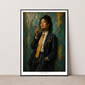 Kunstplakat - A Day at the Office