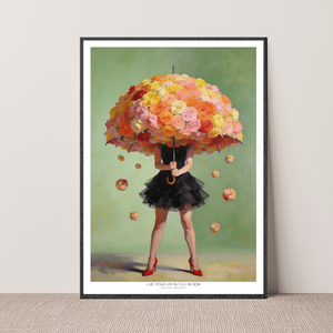 Kunstplakat - Umbrella Girl