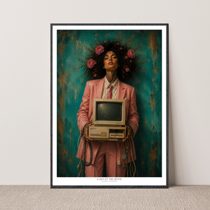Kunstplakat - A Day at the Office