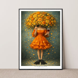 Kunstplakat - Live life in full bloom