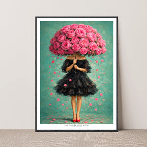 Kunstplakat - Live life in full bloom