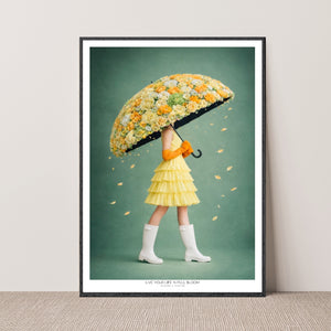 Kunstplakat - Live life in full bloom