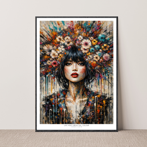 Kunstplakat - Live life in full colour