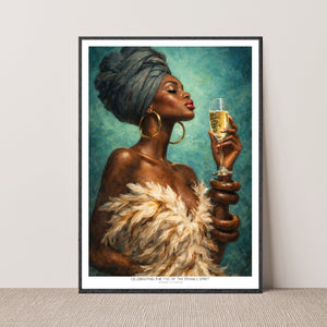 Kunstplakat - Portrait of a Woman