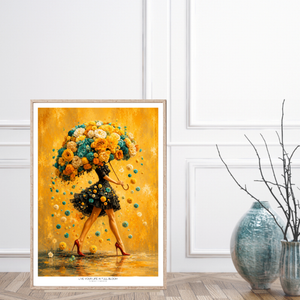 Kunstplakat - Live life in full bloom