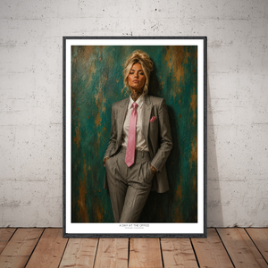 Kunstplakat - A Day at the Office