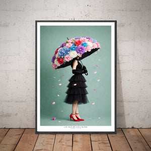 Kunstplakat - Live life in full bloom