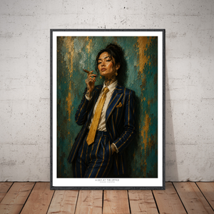 Kunstplakat - A Day at the Office