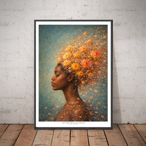 Kunstplakat - Live life in full colour