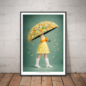 Kunstplakat - Live life in full bloom