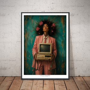 Kunstplakat - A Day at the Office
