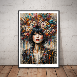 Kunstplakat - Live life in full colour