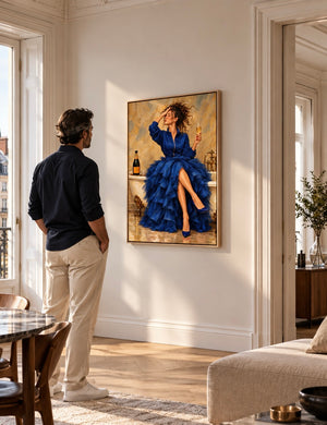 Lærredstryk – Dressed for Champagne, billede 6