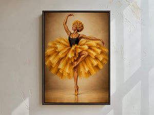 Lærredstryk – Dancing in Gold, billede 3