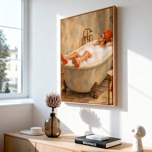 Lærredstryk – Busy Doing Nothing, billede 4