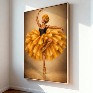 Lærredstryk – Dancing in Gold, billede 2