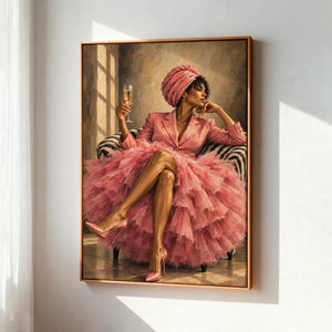 Lærredstryk – The Pink Lounge, billede 2