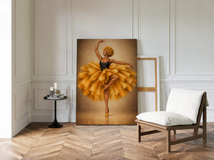 Lærredstryk – Dancing in Gold, billede 5